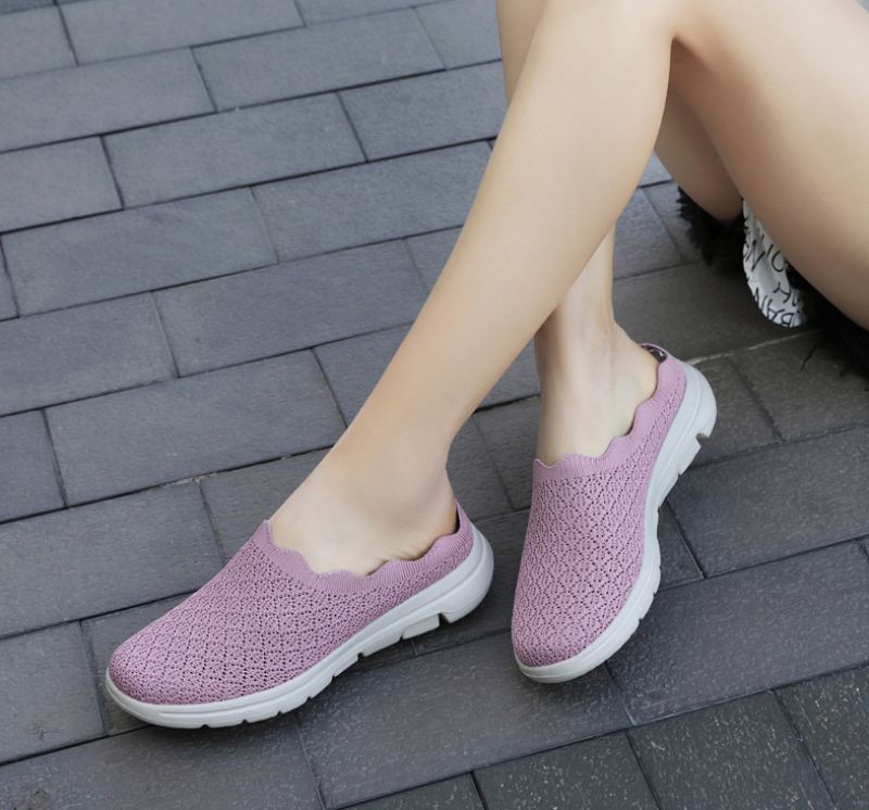 Valentina Dames Comfortabele Muiltjes Ademende Schoenen - Roze