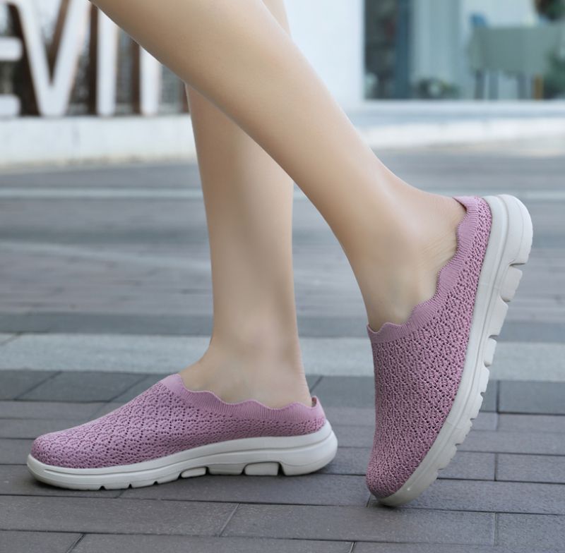 Valentina Dames Comfortabele Muiltjes Ademende Schoenen - Roze