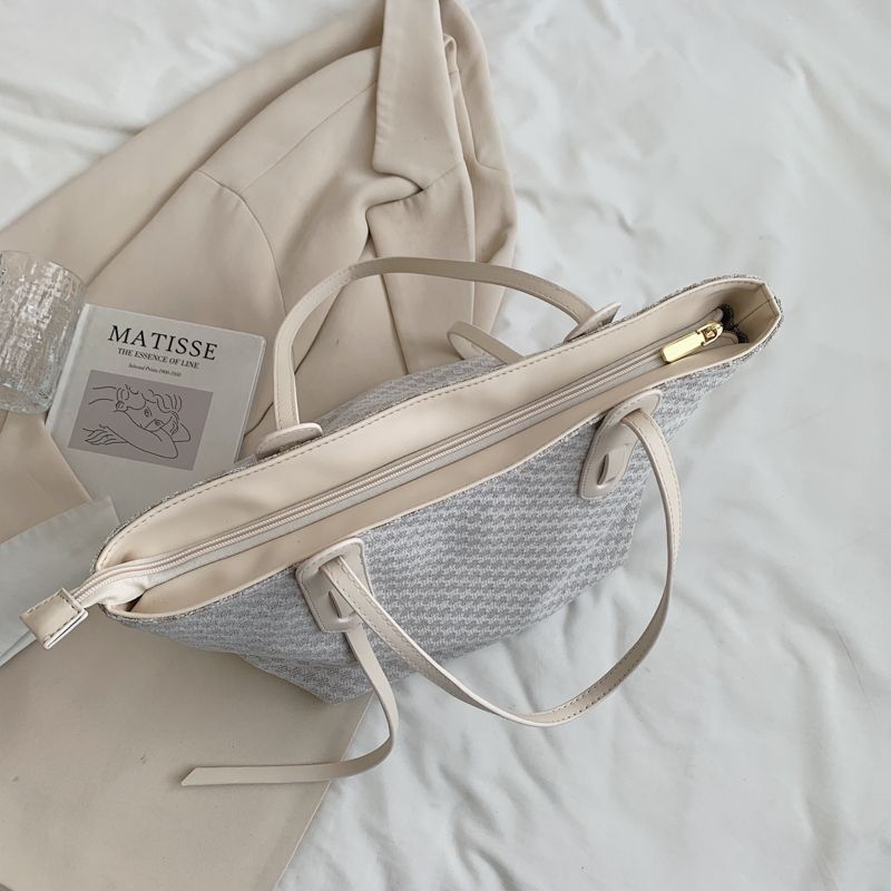 Valenty Dames Grote Stoffen Schouder Handtas - Blauw