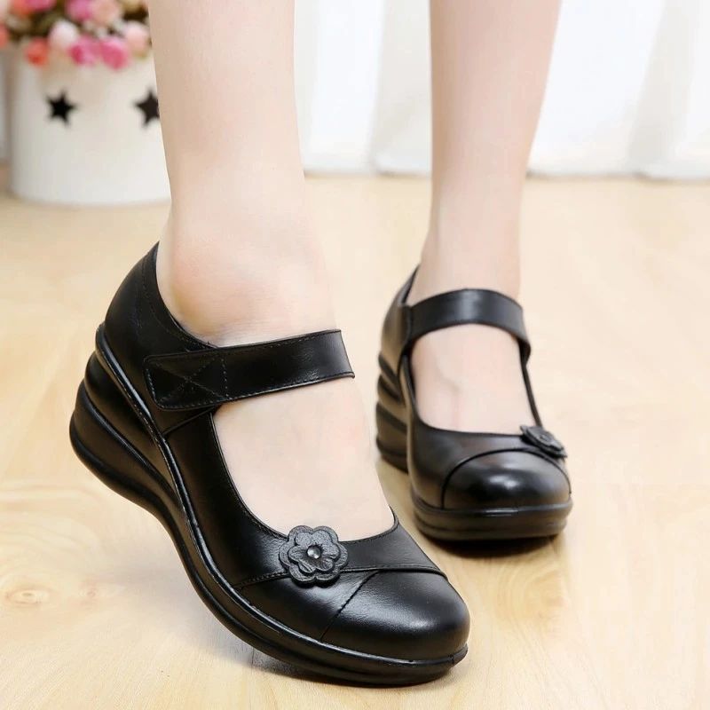 Valerie Dames Platform Schoenen - Zwart