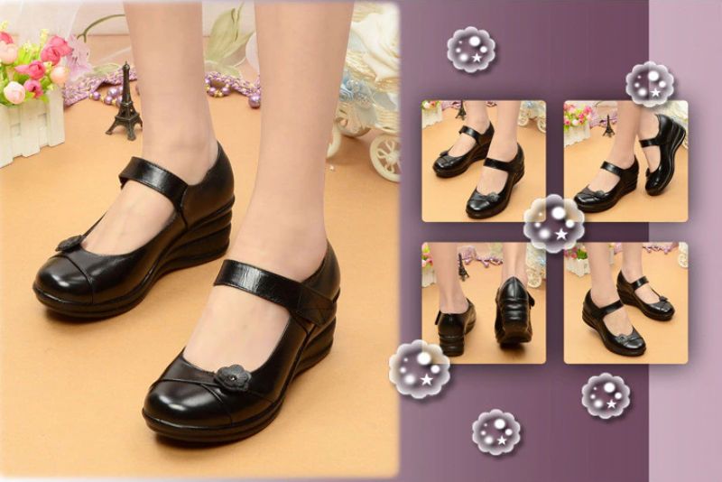 Valerie Dames Platform Schoenen - Zwart
