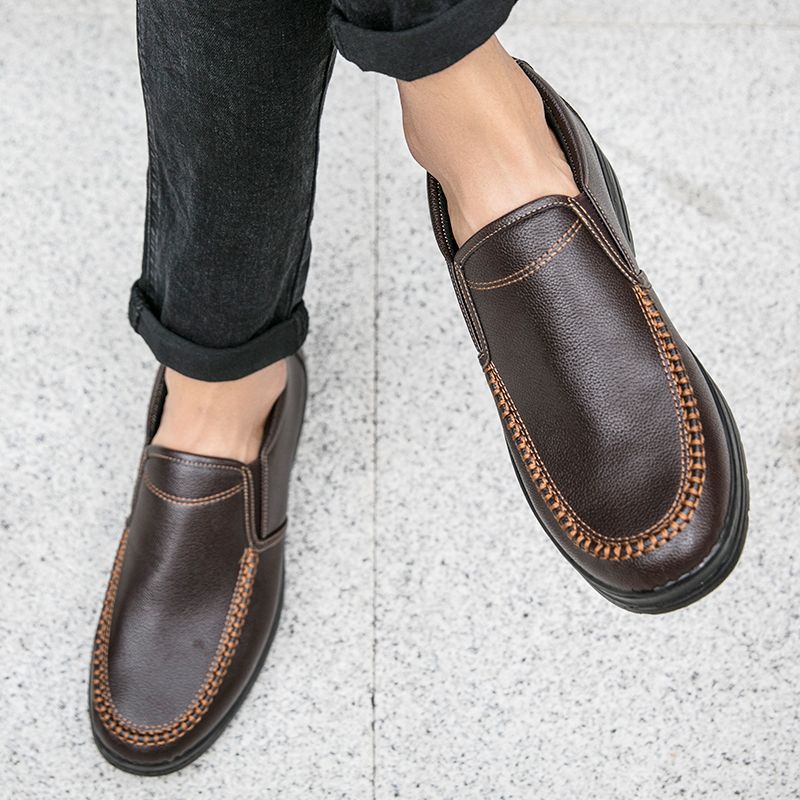Valle Heren Loafers Dress Schoenen - Zwart