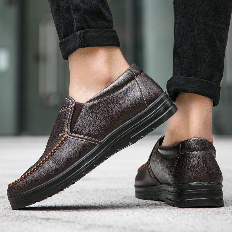 Valle Heren Loafers Dress Schoenen - Zwart