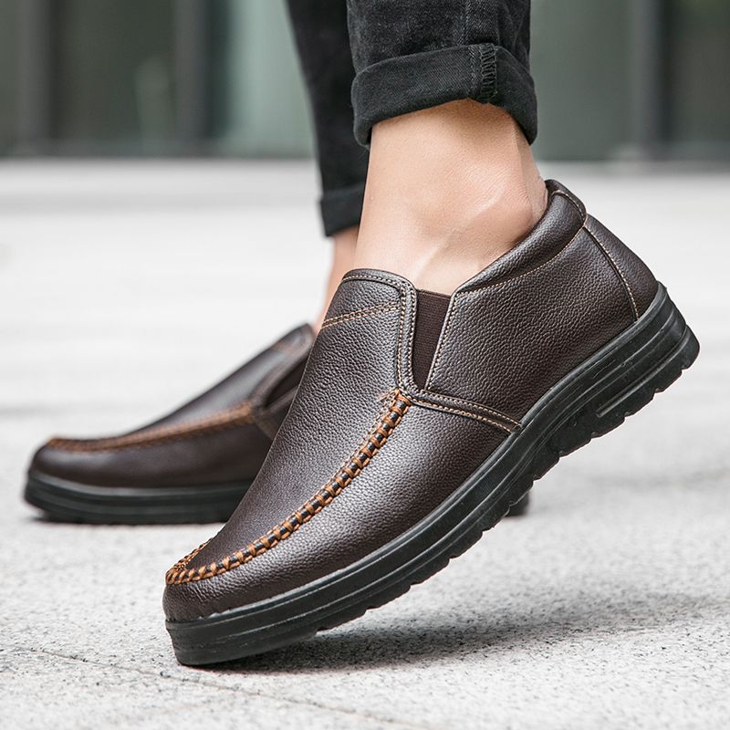 Valle Heren Loafers Dress Schoenen - Zwart