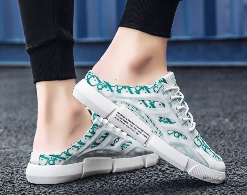 Valles Heren Mules Casual Sneakers - Wit