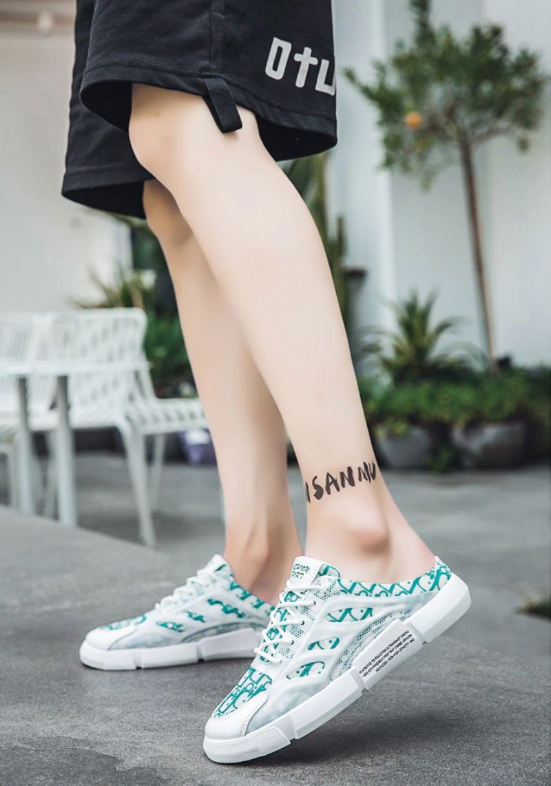 Valles Heren Mules Casual Sneakers - Wit