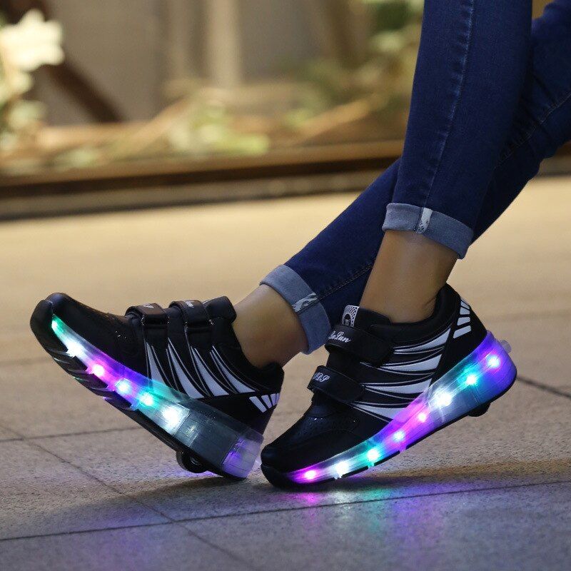 Vamchez Unisex Verlichte Kindersneaker - Roze