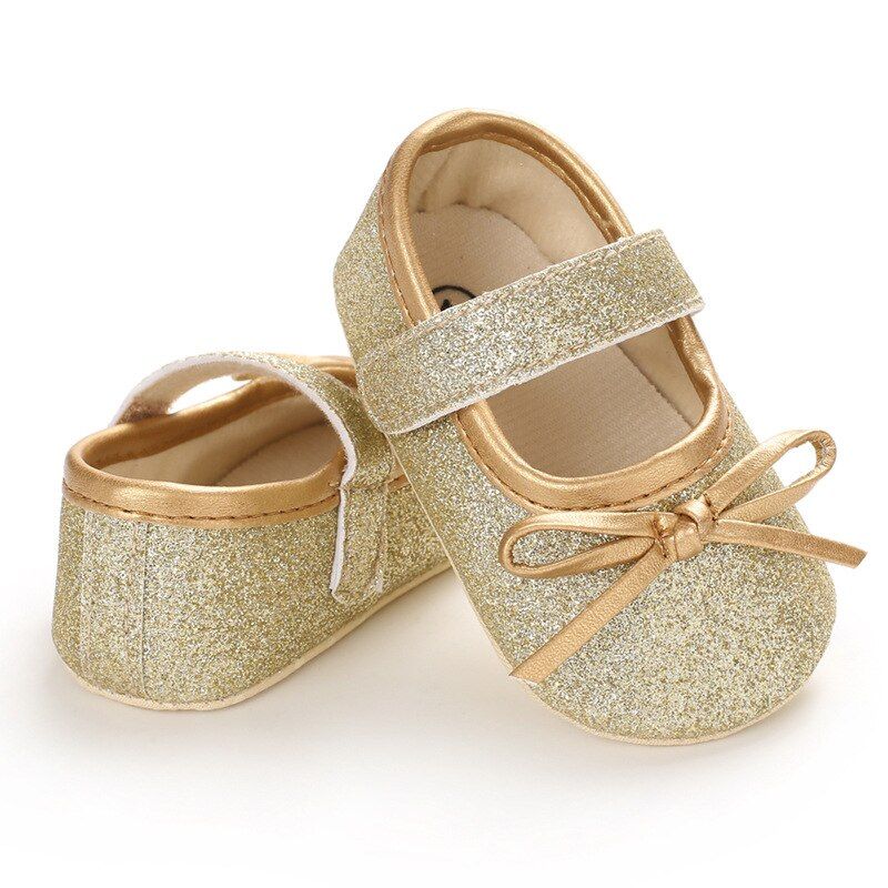 Vanen Baby Meisjes Platte Schoenen - Goud