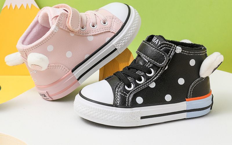 Vanessa Baby Meisjes High Top Sneaker - Zwart