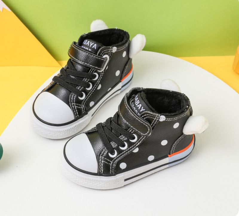 Vanessa Baby Meisjes High Top Sneaker - Zwart