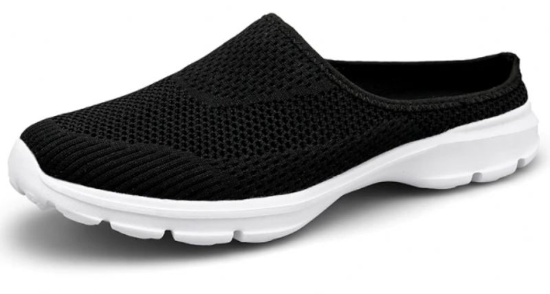 Vania Dames Muiltjes Zomer Ademend Mesh Strand - Zwart
