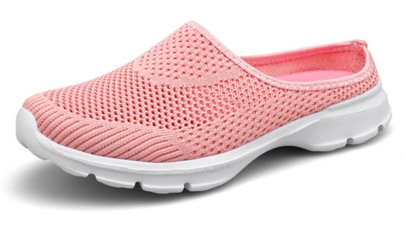 Vania Dames Muiltjes Zomer Ademend Mesh Strand - Zwart