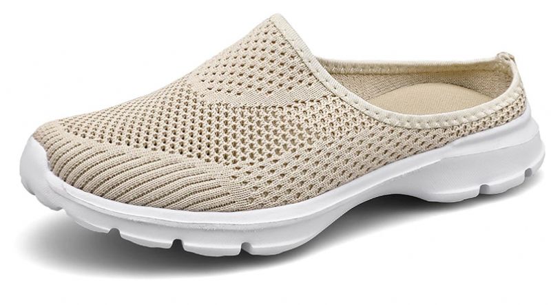 Vania Dames Muiltjes Zomer Ademend Mesh Strand - Zwart