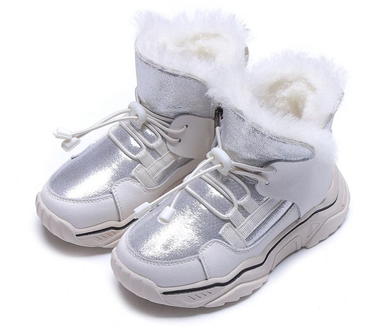 Vazquez Unisex Kindersneeuwlaars - Zilver Bont
