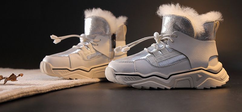 Vazquez Unisex Kindersneeuwlaars - Zilver Bont