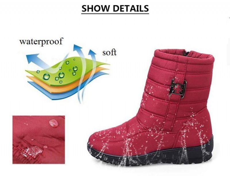 Velma Dames Waterdichte Laarzen - Rood