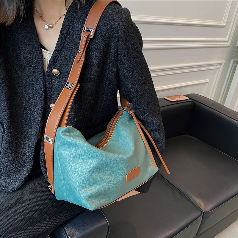 Vennus Dames Leren Designer Crossbody Handtas - Zwart