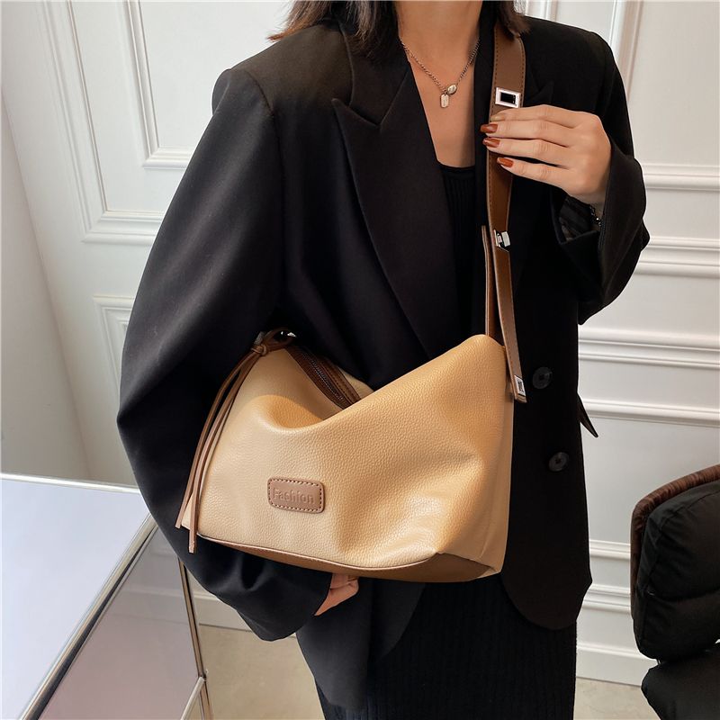 Vennus Dames Leren Designer Crossbody Handtas - Zwart