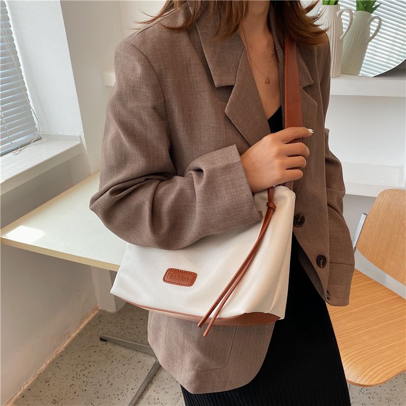 Vennus Dames Leren Designer Crossbody Handtas - Zwart