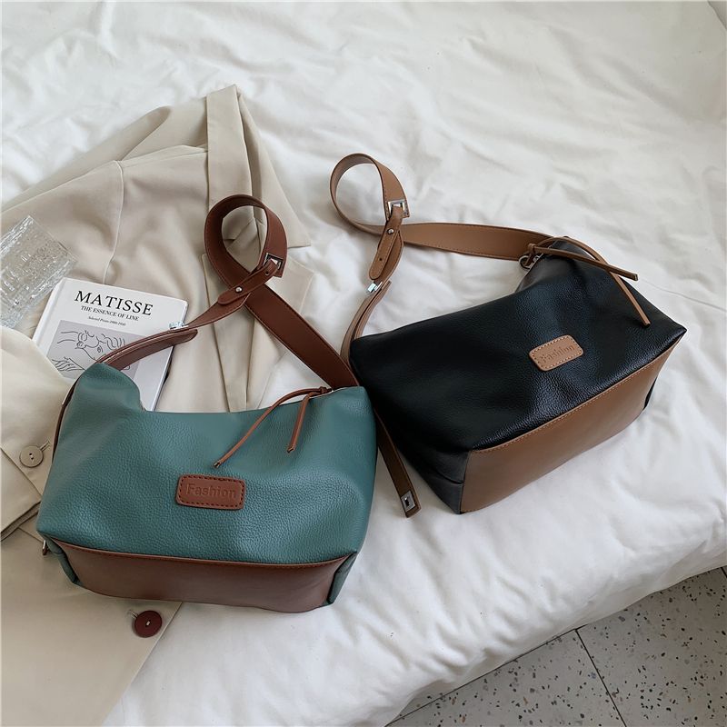 Vennus Dames Leren Designer Crossbody Handtas - Zwart