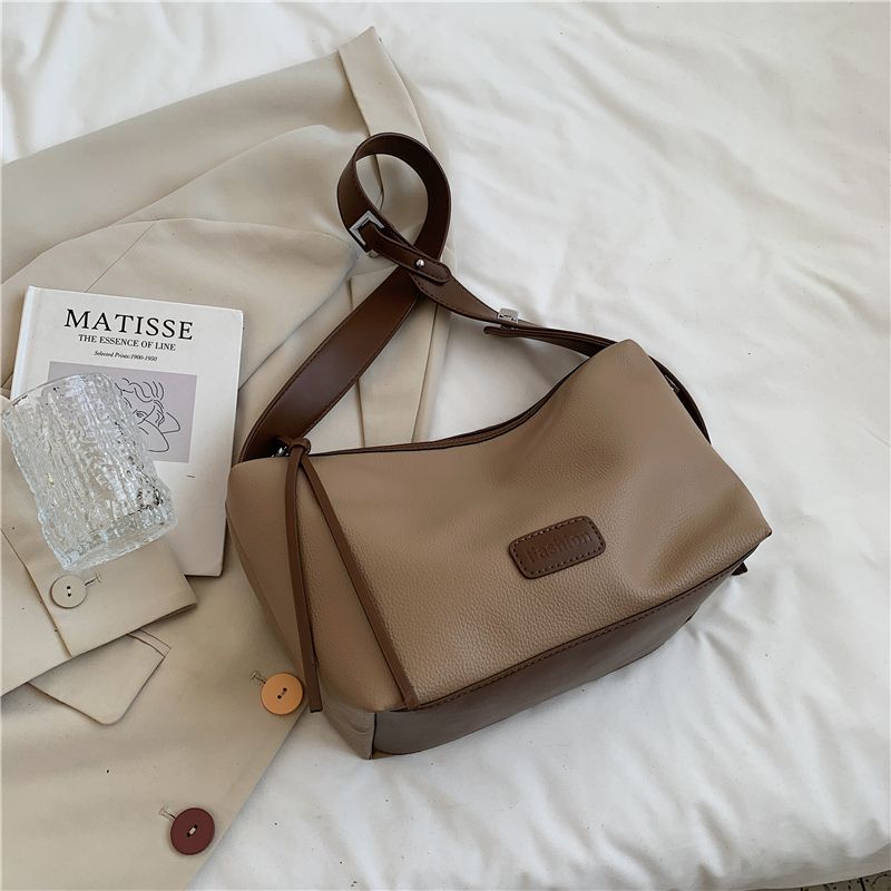 Vennus Dames Leren Designer Crossbody Handtas - Zwart