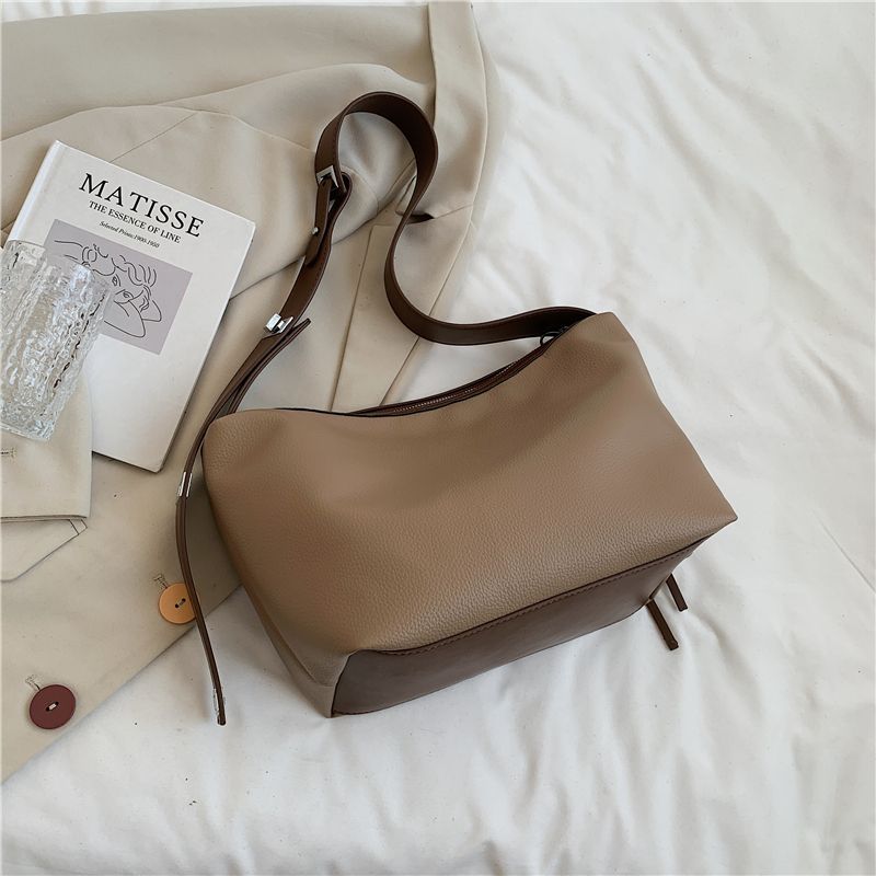 Vennus Dames Leren Designer Crossbody Handtas - Zwart