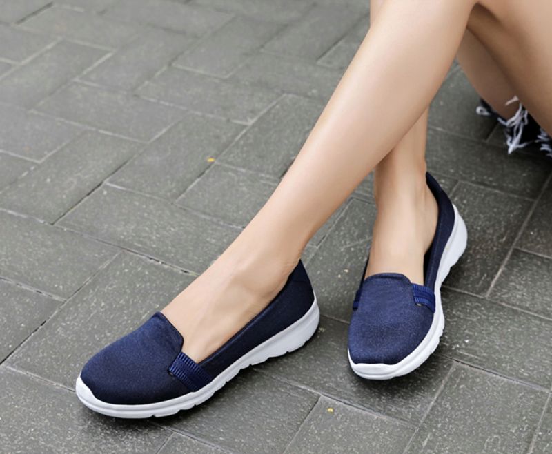 Vesta Dames Zachte Platte Schoenen - Blauw