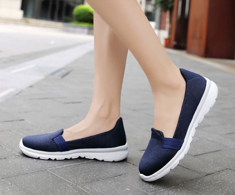 Vesta Dames Zachte Platte Schoenen - Blauw