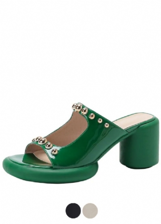 Vicenta Dames Rivet Patent Leren Sandalen