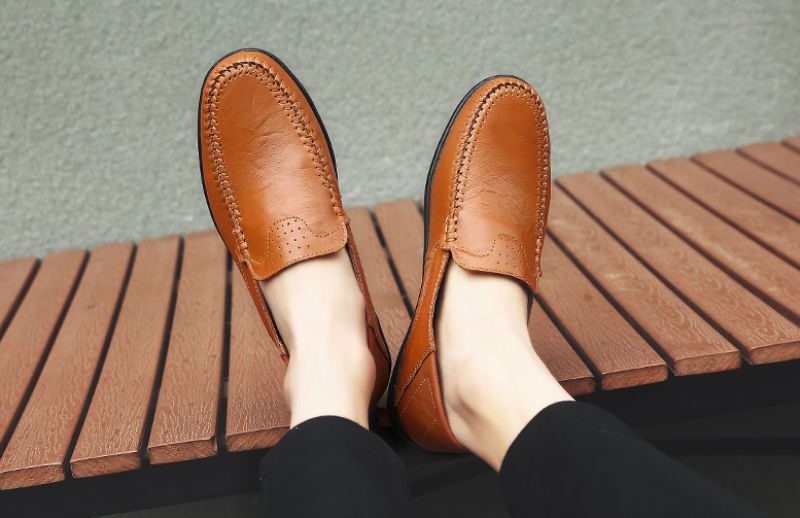 Vicente Heren Loafers Casual Schoenen - Zwart