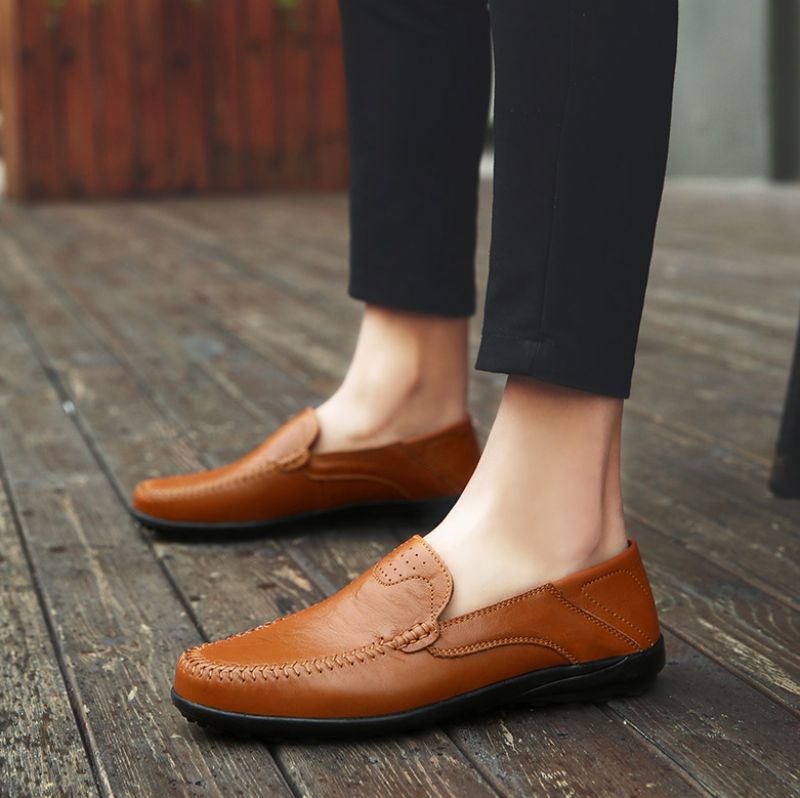 Vicente Heren Loafers Casual Schoenen - Zwart