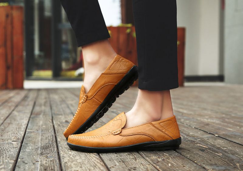 Vicente Heren Loafers Casual Schoenen - Zwart
