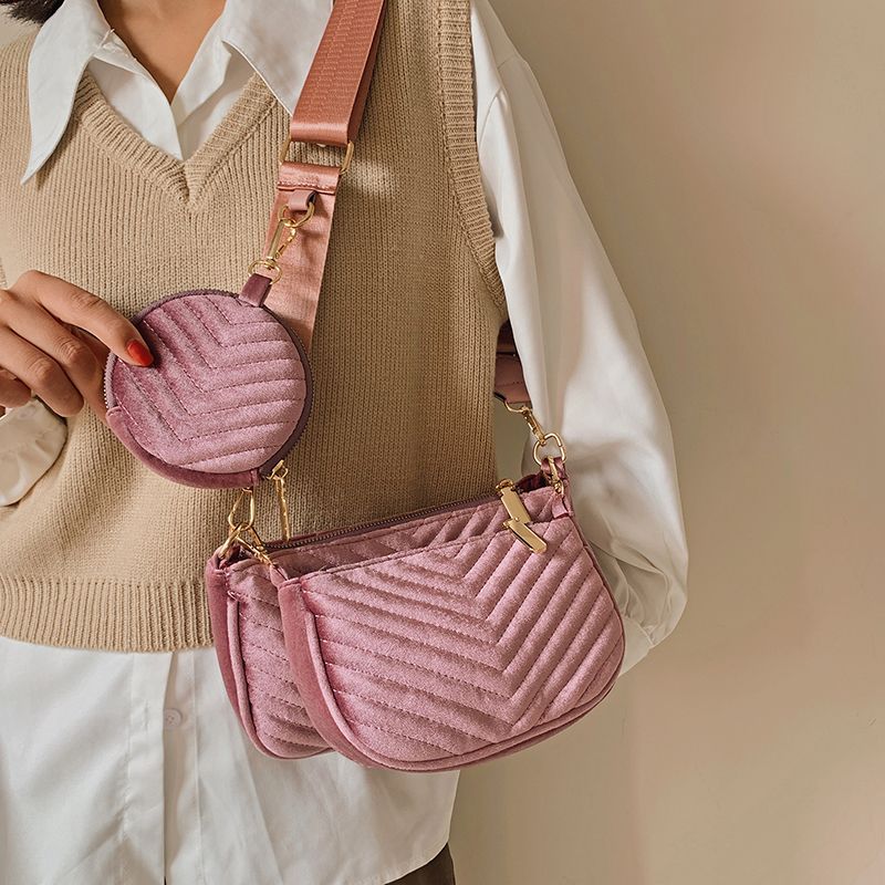 Vicenzo Dames Kleine Fluwelen Crossbody Handtas - Groen