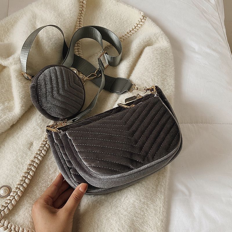 Vicenzo Dames Kleine Fluwelen Crossbody Handtas - Groen