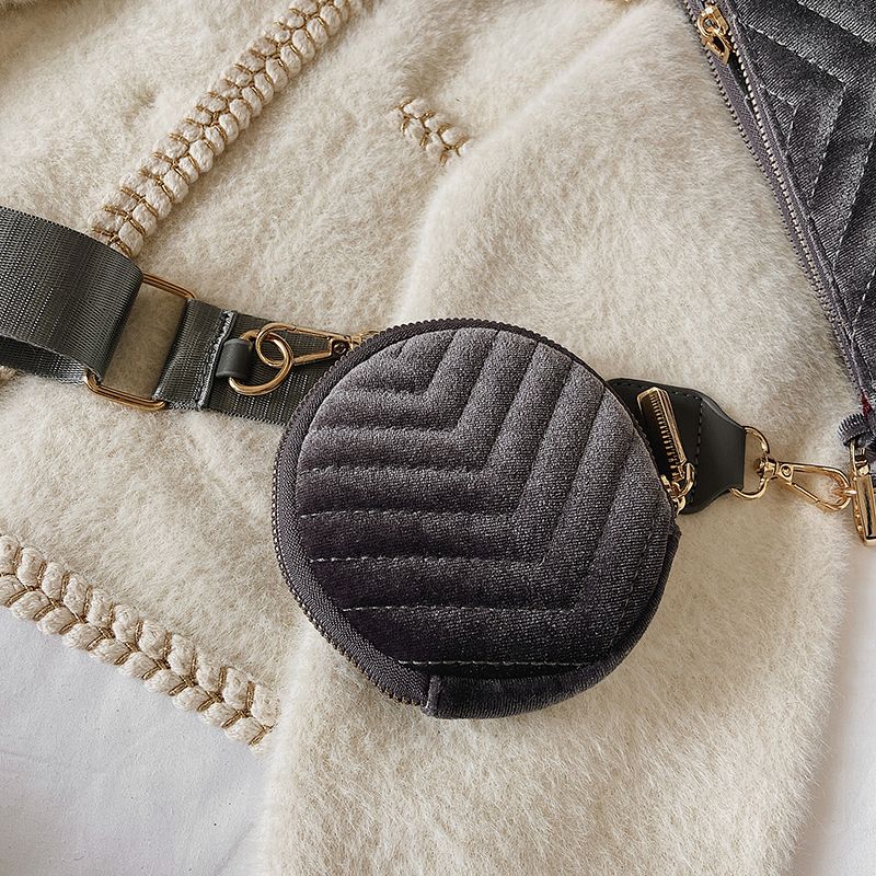 Vicenzo Dames Kleine Fluwelen Crossbody Handtas - Groen