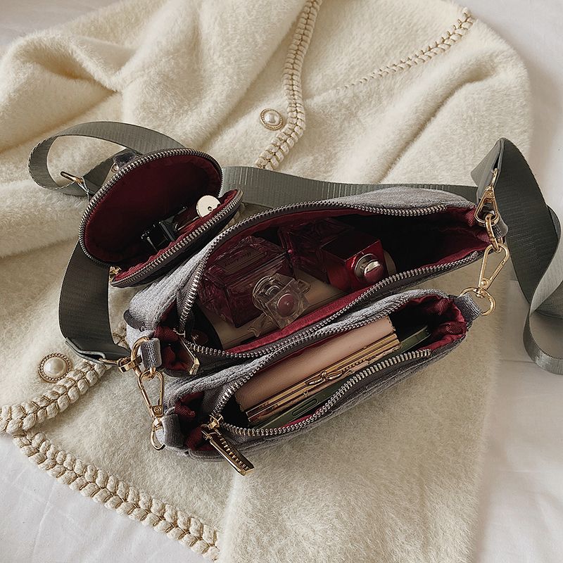 Vicenzo Dames Kleine Fluwelen Crossbody Handtas - Groen