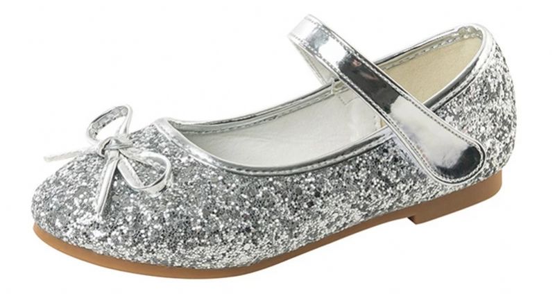 Vicky Platte Schoenen Voor Meisjes - Zilver