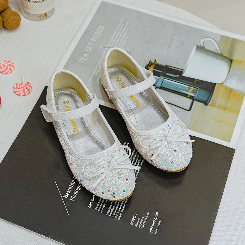 Vicky Platte Schoenen Voor Meisjes - Zilver