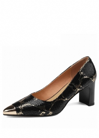 Victoria Dames Leren Hoge Hak Pumps