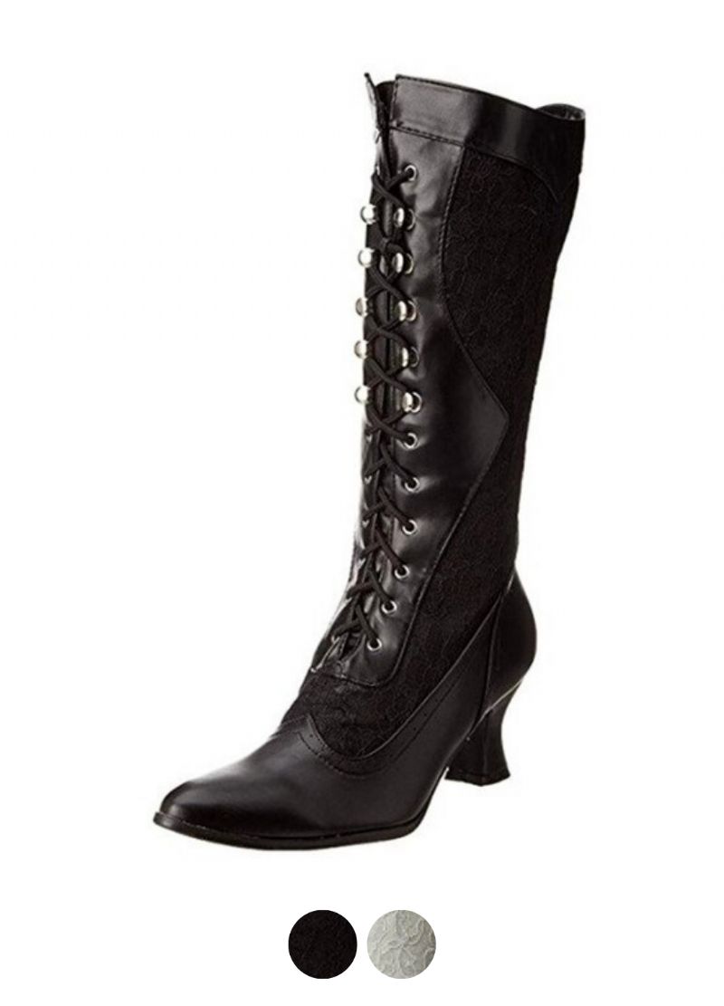 Victoriaanse Dames Laarzen Vintage Dansschoenen