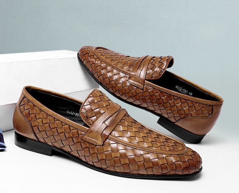 Victoriano Heren Loafer Schoenen - Bruin