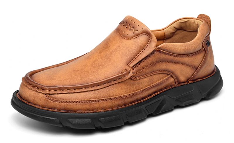 Vidal Heren Loafers Casual Schoenen - Bruin