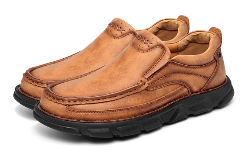 Vidal Heren Loafers Casual Schoenen - Bruin
