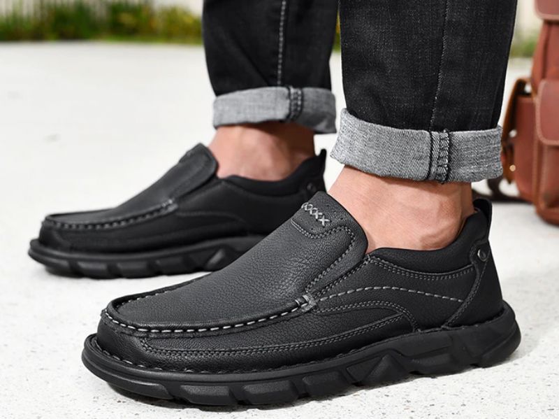 Vidal Heren Loafers Casual Schoenen - Bruin