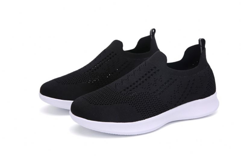 Viky Dames Slip-on Zwarte Schoenen - Zwart