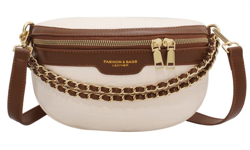 Vilche Dames Luxe Riem Handtas - Kaki