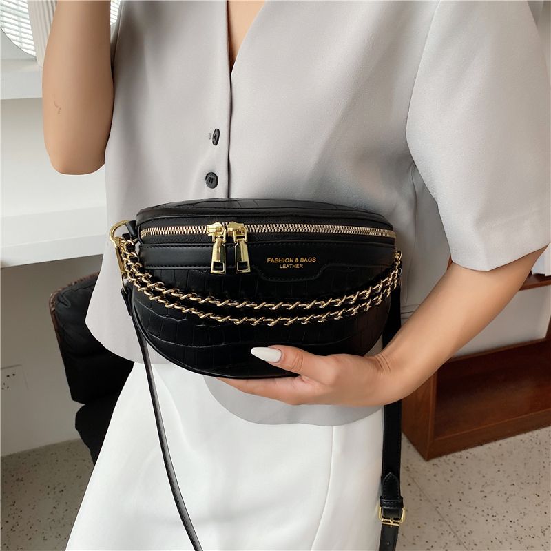 Vilche Dames Luxe Riem Handtas - Kaki