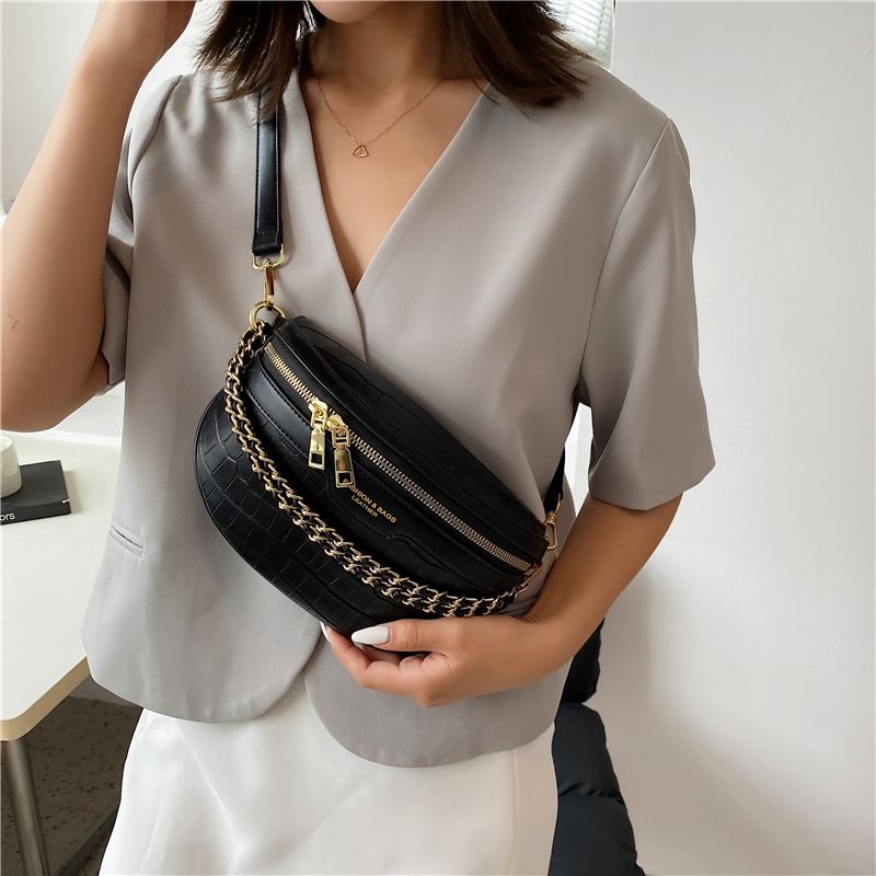Vilche Dames Luxe Riem Handtas - Kaki