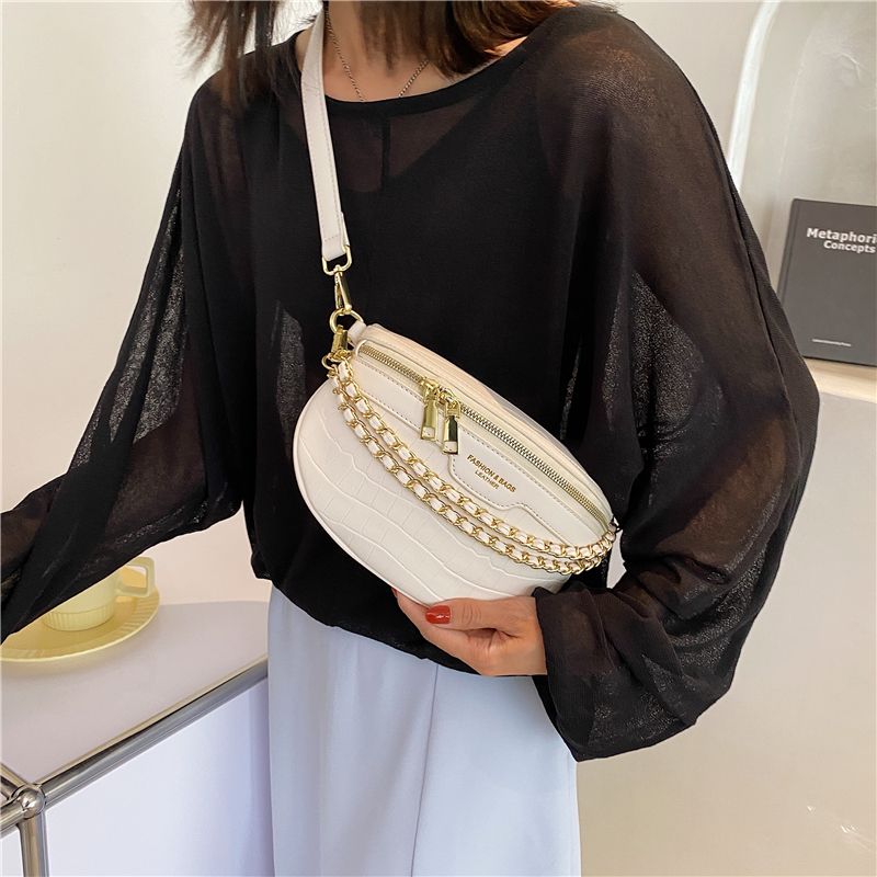Vilche Dames Luxe Riem Handtas - Kaki