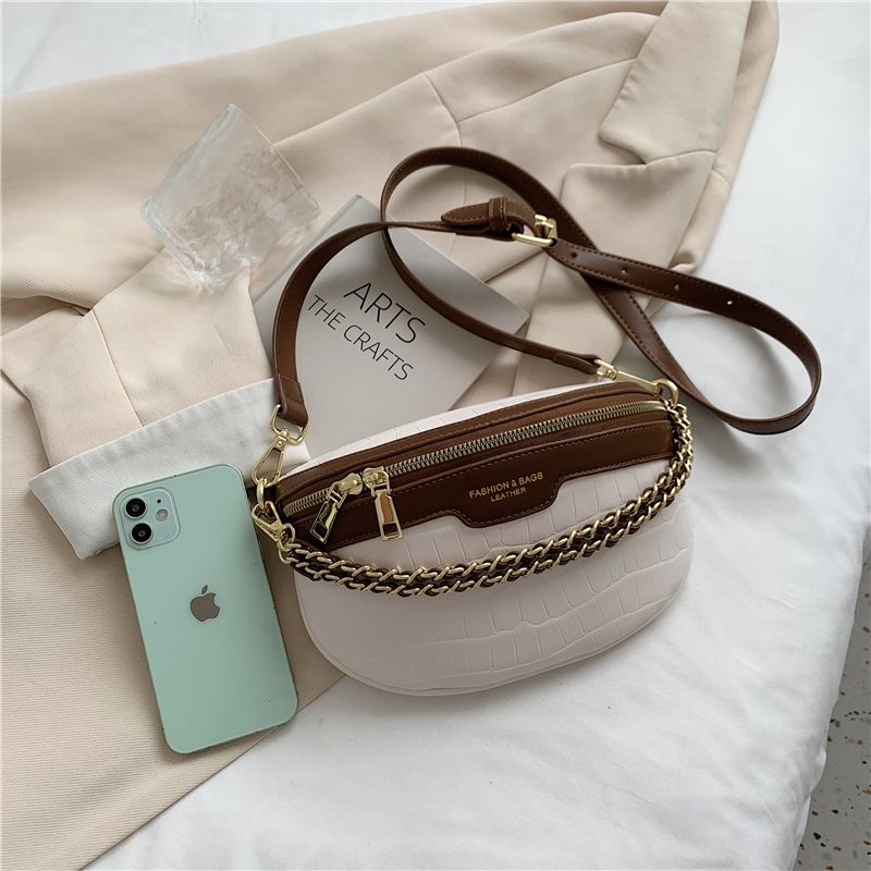 Vilche Dames Luxe Riem Handtas - Kaki